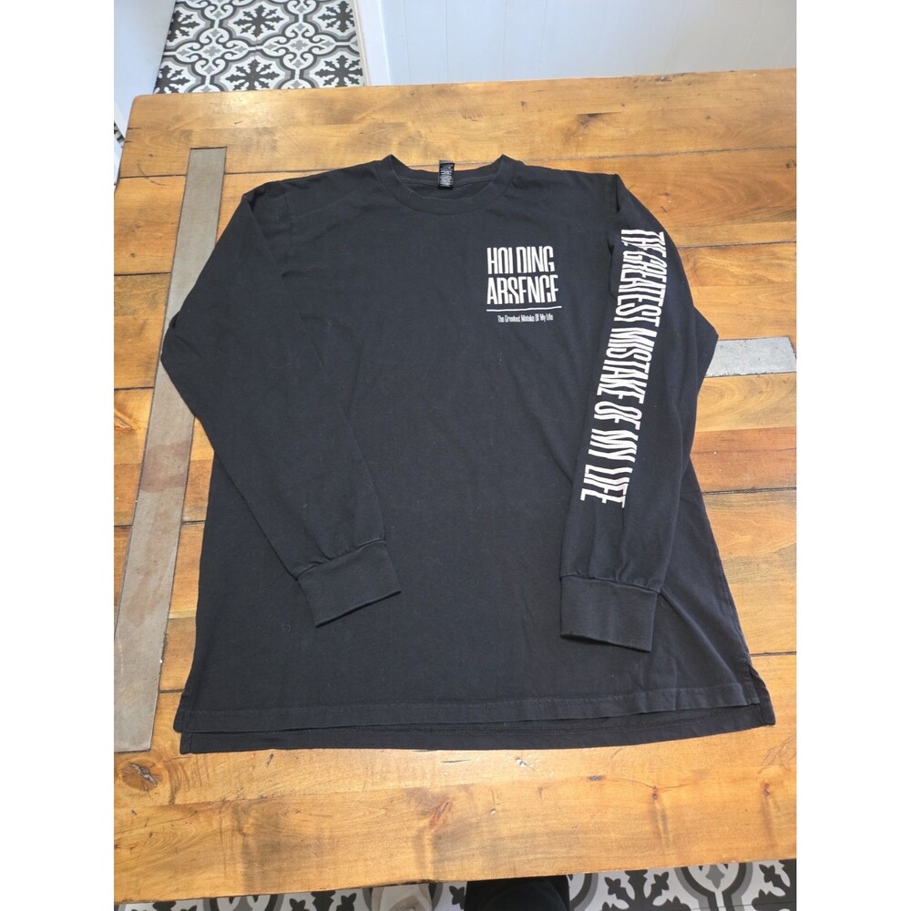 Holding Absence Shirt Mens L Black The Greatest Mistake Of My Life Long Sleeve T